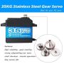 ANNIMOS 35KG Coreless Digital Servo Motor HV 7.4V Stainless Steel Gear High Torque Waterproof Standard Baja Servos for Robotic DIY RC Cars - 270 Degrees ANNIMOS 35KG Coreless Digital Servo Motor HV 7.4V Stainless Steel Gear High Torque Waterproof Standard Baja Servos for Robotic DIY RC Cars - 270 Degrees