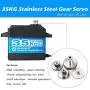 ANNIMOS 35KG Coreless Digital Servo Motor HV 7.4V Stainless Steel Gear High Torque Waterproof Standard Baja Servos for Robotic DIY RC Cars - 270 Degrees