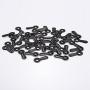Shappy 100 Pieces Frame Picture Turn Button and 100 Pieces Screws for Hanging Pictures, Black