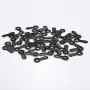 Shappy 100 Pieces Frame Picture Turn Button and 100 Pieces Screws for Hanging Pictures, Black