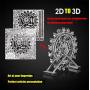 DJDY DIY 3D Ferris Wheel Metal Model 3D Puzzle 3D Laser Cut Jigsaw Toys 3D Metal Model Kit for Adults and Kids Mechanical Model Educational Toy Indoor Decoration Desk Toy Birthday Gift Collection