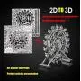 DJDY DIY 3D Ferris Wheel Metal Model 3D Puzzle 3D Laser Cut Jigsaw Toys 3D Metal Model Kit for Adults and Kids Mechanical Model Educational Toy Indoor Decoration Desk Toy Birthday Gift Collection