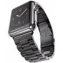 U191U Band Compatible with Apple Watch 38mm 42mm Stainless Steel Wristband Metal Buckle Clasp iWatch 40mm 44mm Strap Replacement Bracelet for Apple Watch Series 4/3/2/1 Sports Edition(Black, 42MM)