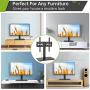 AM alphamount Universal TV Stand Table Top TV Base for 26-55 Inch LED LCD OLED Flat Screen TVs Max VESA 400x400mm Height Adjustable TV Mount Stand Holds up to 88lbs with Tempered Glass Base APTVS06