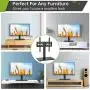 AM alphamount Universal TV Stand Table Top TV Base for 26-55 Inch LED LCD OLED Flat Screen TVs Max VESA 400x400mm Height Adjustable TV Mount Stand Holds up to 88lbs with Tempered Glass Base APTVS06 AM alphamount Universal TV Stand Table Top TV Base for 26-55 Inch LED LCD OLED Flat Screen TVs Max VESA 400x400mm Height Adjustable TV Mount Stand Holds up to 88lbs with Tempered Glass Base APTVS06