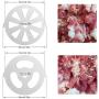 6 Piece Stainless Steel Meat Grinder Plate Discs/Grinding Blades for Food Chopper and Meat Grinder Machinery Parts，Applicable 7-word outlets（Center Hole 7mm）