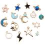 90 Pieces Assorted Gold Plated Enamel Dangle Charm Pendant for Jewelry Making (Hawaii Style)