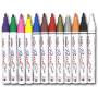 Permanent Paint Marker Pen - Medium Point - Aluminum Pen Body - Oil-based - Fine Tip Markers for Glass Painting , Ceramic , Rock , Metal , Wood , Fabric , Canvas , Set of 12 Colors