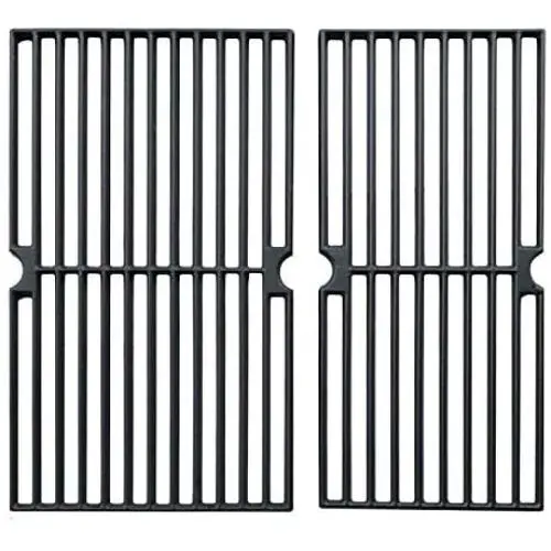 Hongso Cast Iron Cooking Grid Grates Replacement Parts for Brinkmann 810-3820-S, 810-3821-F, 810-3821-S, Dyna-Glo DGP350NP and Master Forge MFA350CNP Gas Grill Models, 17 5/8 Inch, Set of 2 (PCG222) Hongso Cast Iron Cooking Grid Grates Replacement Parts for Brinkmann 810-3820-S, 810-3821-F, 810-3821-S, Dyna-Glo DGP350NP and Master Forge MFA350CNP Gas Grill Models, 17 5/8 Inch, Set of 2 (PCG222)