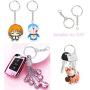 100PCS Split Key Ring with Chain, Lystaii Nickel Plated Split Key Ring with Chain Silver Color Metal Split Keychain Ring Parts with 1inch /25mm Open Jump Ring and Connector - Make Your Own Key Ring