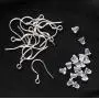 Hollosport 925 Sterling Silver Earring Hooks 12Pairs for Jewelry Making DIY with 50Pairs Earring Backs Hollosport 925 Sterling Silver Earring Hooks 12Pairs for Jewelry Making DIY with 50Pairs Earring Backs