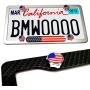 Aootf License Plate Screw Bolt Cap-American Flag Logo Metal Car License Plate Bolts Frame Screws Cover with USA Flag Sticker, License Plate Frame Security Fastener Kit with Anti-Rattle Foam Pads