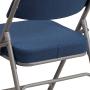 Flash Furniture HERCULES Series Premium Curved Triple Braced & Double Hinged Navy Fabric Metal Folding Chair Flash Furniture HERCULES Series Premium Curved Triple Braced & Double Hinged Navy Fabric Metal Folding Chair
