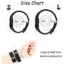 Wizvv Compatible Bands Replacement for Fitbit Charge HR,Charge HR 1, with Metal Buckle Fitness Wristband Strap Women Men Large Small