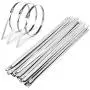 CenterZ 200pcs Stainless Steel Cable Ties, 11.8 inch Exhaust Wrap Metal Locking Zip Tie Bulk, Multi-purpose Reusable Industrial Heavy Duty Cord Management Wire Fastening Straps (11.8'' x 0.18'' x 0.01'') CenterZ 200pcs Stainless Steel Cable Ties, 11.8 inch Exhaust Wrap Metal Locking Zip Tie Bulk, Multi-purpose Reusable Industrial Heavy Duty Cord Management Wire Fastening Straps (11.8'' x 0.18'' x 0.01'')