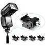 Neewer Black Metal Cold Shoe Flash Stand Adapter with 1/4-inch -20 Tripod Screw (5 Packs) Neewer Black Metal Cold Shoe Flash Stand Adapter with 1/4-inch -20 Tripod Screw (5 Packs)
