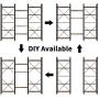 oneinmil Triple Wide 5-Shelf Bookcase Industrial Vintage Wood Style Large Open Bookshelves for Home&Office