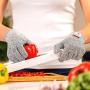 NoCry Cut Resistant Gloves - Ambidextrous, Food Grade, High Performance Level 5 Protection. Size Medium, Complimentary Ebook Included