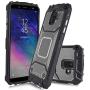 Compatible with Samsung Galaxy A6 2018, Feather Light Aluminum Metal Rugged Cover, Defender Case for Samsung Galaxy A6 SM-A600A 2018 [Value Bundle] (Grey)