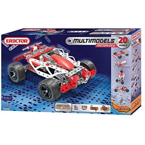 Meccano-Erector - Multimodel - 20 Model Motorized Set, 270 Parts