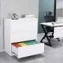 3 Drawer File Cabinet with Lock, Steel Metal Lateral Filing Cabinet, Large Capacity File Cabinet for Home Office 3 Drawer File Cabinet with Lock, Steel Metal Lateral Filing Cabinet, Large Capacity File Cabinet for Home Office