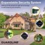 1/4 Mile Long Range Driveway Alarm by Guardline (Receiver + 4 sensors)