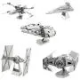 Metal Earth Set of 5 3D Laser Cut Star Wars Models: X-Wing, TIE Fighter, Imperial Star Destroyer, Darth Vaders TIE Fighter and Millennium Falcon Metal Earth Set of 5 3D Laser Cut Star Wars Models: X-Wing, TIE Fighter, Imperial Star Destroyer, Darth Vaders TIE Fighter and Millennium Falcon