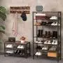 HOOBRO 8-Tier Shoe Rack, Large Capacity Shoe Shelf, Stable and Sturdy, Shoe Storage Organizer with Flat & Slant Adjustable Metal Shelves, for 21-28 Pairs of Shoes, Space Saver, Sturdy BF18XJ01 HOOBRO 8-Tier Shoe Rack, Large Capacity Shoe Shelf, Stable and Sturdy, Shoe Storage Organizer with Flat & Slant Adjustable Metal Shelves, for 21-28 Pairs of Shoes, Space Saver, Sturdy BF18XJ01
