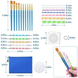 Mandala Dotting Tools Set, Audab 49 Pcs Mandala Dotting Tools Kit with Mandala Stencil for Painting Rocks, Painting Mandalas and Drafting