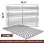 QuliMetal 19.5'' SUS304 /9MM Cooking Grates for Genesis 300 Series, Genesis E310 E320 E330 S310 S320 S330, Solid Rod Grill Grates Replacement for Weber 7524 7528 QuliMetal 19.5'' SUS304 /9MM Cooking Grates for Genesis 300 Series, Genesis E310 E320 E330 S310 S320 S330, Solid Rod Grill Grates Replacement for Weber 7524 7528