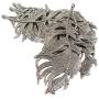 6 Pieces 85mm x 41mm Tibetan Silver Lovely Heavy Huge Bird Feather Charm Pendant for Jewelry Making (Bracelets, Necklaces, chokers, Anklet,), Crafts, Bookmark, Wind Chimes