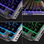 RGB Gaming Keyboard Mouse Combo Wired,Color Changing LED Backlit Computer Gaming Keyboad,Lighted PC Gaming Mouse,USB Keyboard Clicky Keys,Durable Metal Structure,for Xbox One PS4 Games Gamer Working