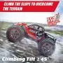 Hosim RC Cars 1:12 4WD 46KM/H High Speed Remote Control Car RC Monster Truck for Kids Adults, All Terrain Off Road Truck Radio Controlled Off-Road RC Car Electronic Hobby Grade Gifts for Boys (Red)