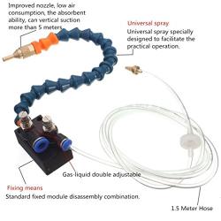 Metal Cutting Engraving Machine Mist Cool Coolant Lubrication Spray System for Air Pipe CNC Lathe Milling Drill for Cooling Sprayer Machine