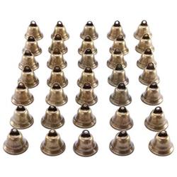 Vintage Bronze Jingle Bells, Adv-one 35Pcs Metal Bell for Dog Training Doorbell Wind Chimes Making Art Crafts, Christmas Decorations