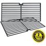 Hongso Cast Iron Cooking Grid Grates Replacement Parts for Brinkmann 810-3820-S, 810-3821-F, 810-3821-S, Dyna-Glo DGP350NP and Master Forge MFA350CNP Gas Grill Models, 17 5/8 Inch, Set of 2 (PCG222)