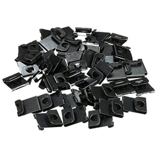 50PCS S-Shaped Photo Album Frame Metal Hanging Hooks Hanger Clips for Wall Mount Album Picture Photo Artwork Frames(Black)