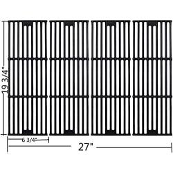 Votenli C6505A(4-Pack) Cast Iron Cooking Grid Grates Replacement for Chargriller 2121, 2123, 2222, 2828, 3001, 3008, 3030, 3725, 4000, 4208, 5050, 5072, 5252, 5650, 9020