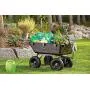 Gorilla Carts Heavy-Duty Poly Yard Dump Cart | 2-In-1 Convertible Handle, 1200 lbs capacity | GOR6PS model