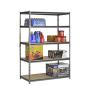 Muscle Rack UR482472PB5PAZ-SV Silver Vein Steel Storage Rack, 5 Adjustable Shelves, 4000 lb. Capacity, 72'' Height x 48'' Width x 24'' Depth