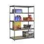 Muscle Rack UR482472PB5PAZ-SV Silver Vein Steel Storage Rack, 5 Adjustable Shelves, 4000 lb. Capacity, 72'' Height x 48'' Width x 24'' Depth