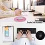 Round Mouse Pad LoiStu Round Aluminum Alloy Mouse Pad Winter and Summer Dual-Use Waterproof Antiski Matte Metal / High-Grade PU Leather Mouse Pad (Rose Gold)