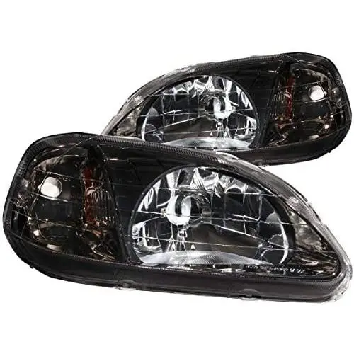 Anzo USA 121234 Honda Civic Gun-Metal Crystal Clear Headlight Assembly - (Sold in Pairs) Anzo USA 121234 Honda Civic Gun-Metal Crystal Clear Headlight Assembly - (Sold in Pairs)