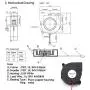 TOTOT 4PCS Cooling Blower Fan 5015 12V 0.18A 6000Rpm DC Industrial Cooling Turbo Fan 50x50x15mm 3D Printer Parts Mini Black Plastic Fans TOTOT 4PCS Cooling Blower Fan 5015 12V 0.18A 6000Rpm DC Industrial Cooling Turbo Fan 50x50x15mm 3D Printer Parts Mini Black Plastic Fans