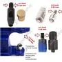 9mm Rivets Kit (1000 pcs) with Hand Press Machine, Dies and Hole Punch. Leather Rivets Single Round Cap Metal Stud Fasteners for Bag Belt Wallet Jeans