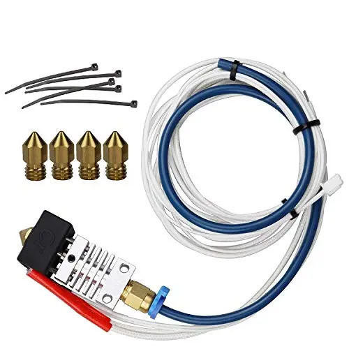 Authentic Creality All Metal Hotend Complete Upgrade Kit with Capricorn PTFE Bowden Tubing, Titanium Heat Break, Aluminum Heating Block, and Four Nozzles Authentic Creality All Metal Hotend Complete Upgrade Kit with Capricorn PTFE Bowden Tubing, Titanium Heat Break, Aluminum Heating Block, and Four Nozzles
