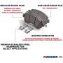 Wagner MX1108 Semi-Metallic Disc Brake Pad Set