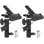 Anwenk Reflector Stand Holder Light Stand Bracket Mount Umbrella Bracket Photography Studio Heavy Duty Metal Clamp Holder for Reflector 2Pack