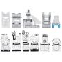 HelloCreate 11pcs/Set Sewing Machine Accessories, Household Sewing Machine Parts Quilting Zipper Walking Foot Presser Feet Kit