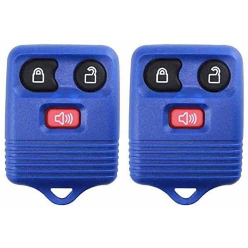 2 KeylessOption Blue Replacement 3 Button Keyless Entry Remote Control Key Fob Clicker